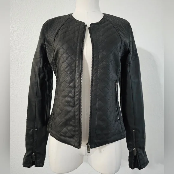Harve Benard | Jackets & Coats | Womens Size S Black Faux Moto